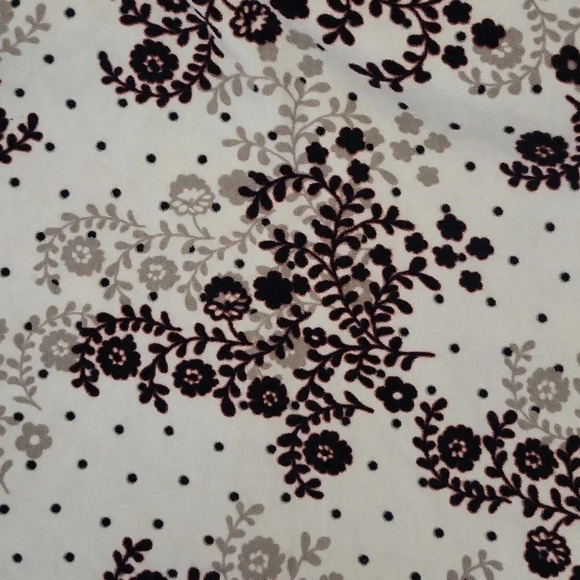 🛍Woolrich Vintage Cream Floral Long Sleeve Collar Button‎ Down Cotton Womens XL - Picture 11 of 11